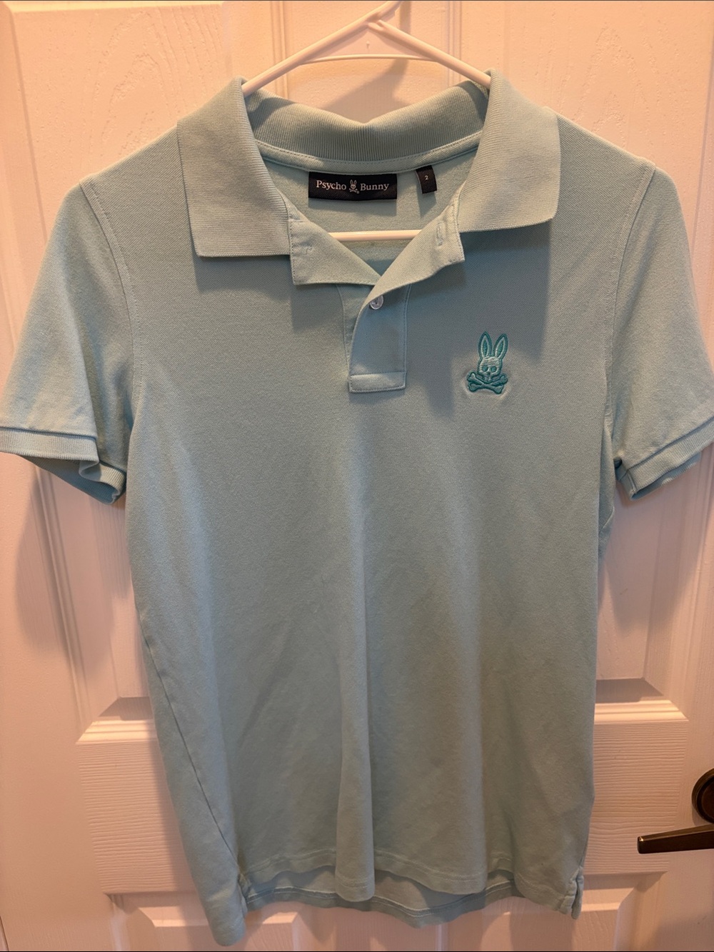 Psycho Bunny Mint Green Polo Shirt with Embroidered Logo